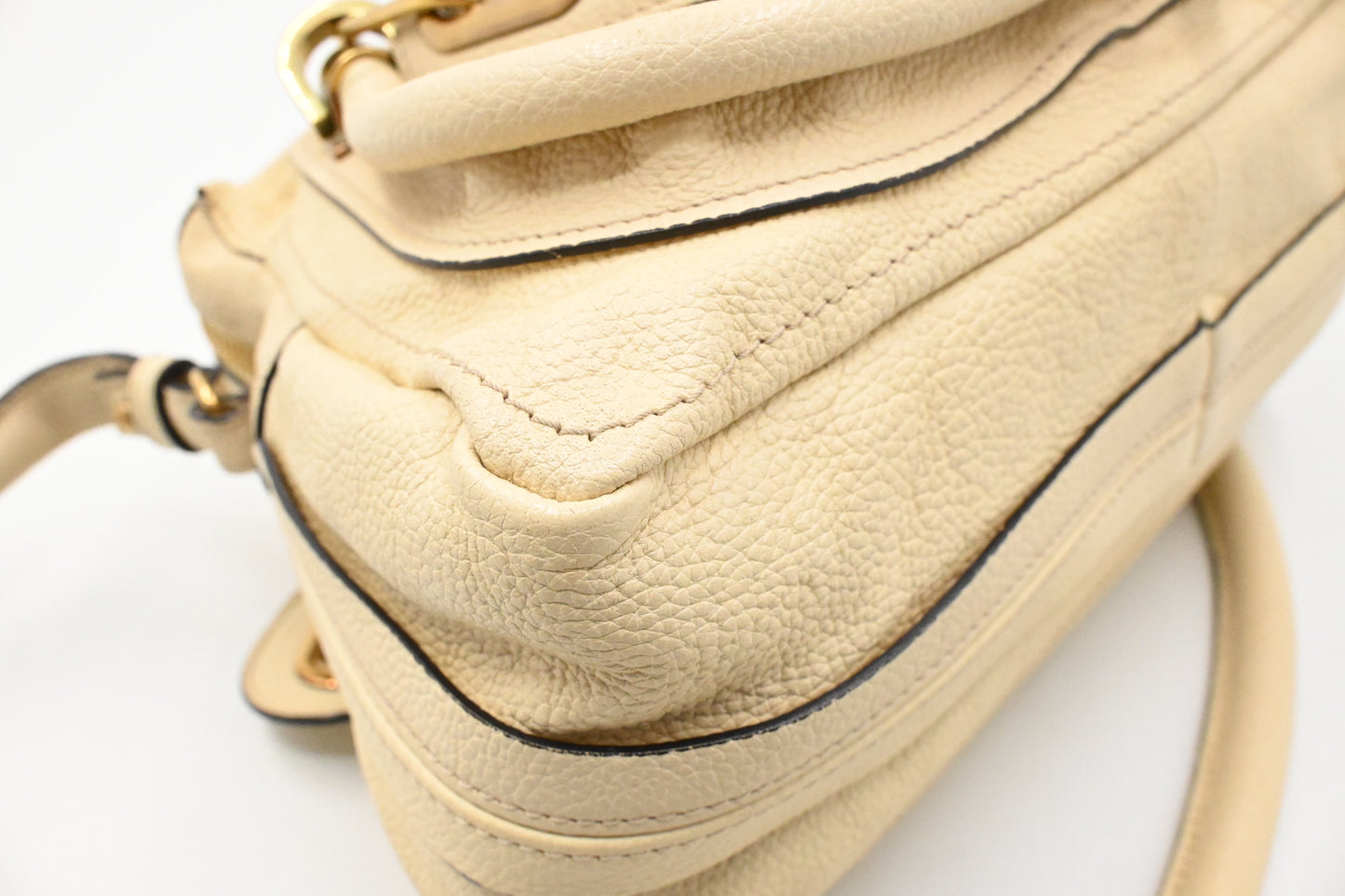 Chloe Paraty 2way Bag in Beige Leather