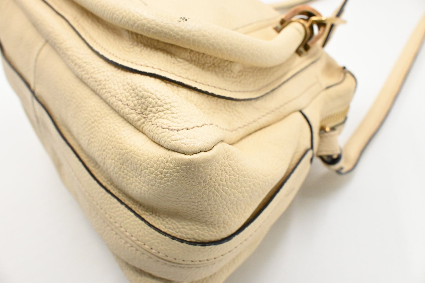 Chloe Paraty 2way Bag in Beige Leather