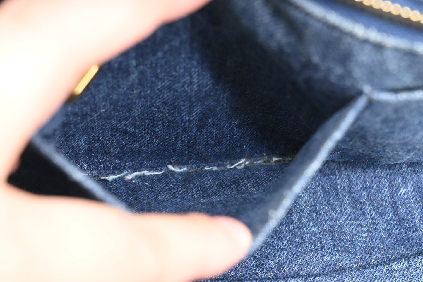 Prada Canapa in Blue Denim Canvas