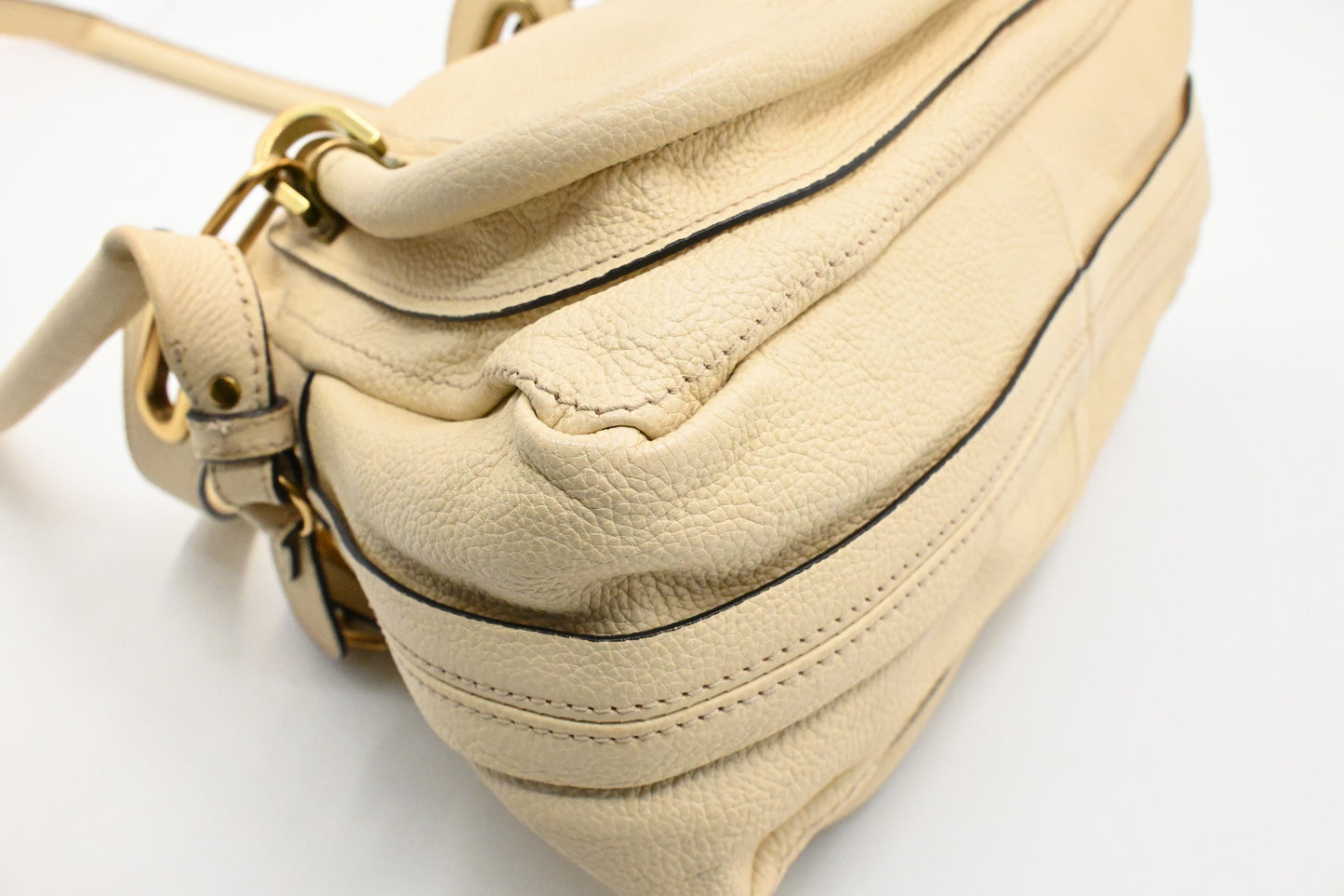 Chloe Paraty 2way Bag in Beige Leather