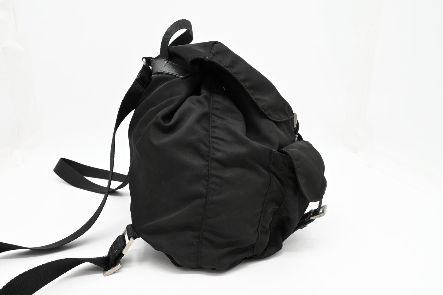 Prada Backpack in Black Vela Nylon
