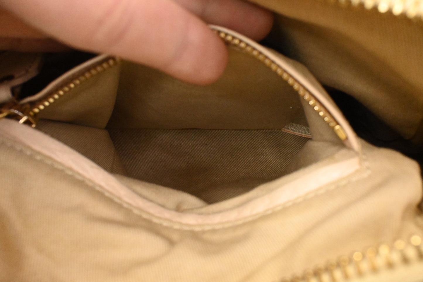 Chloe Paraty 2way Bag in Beige Leather