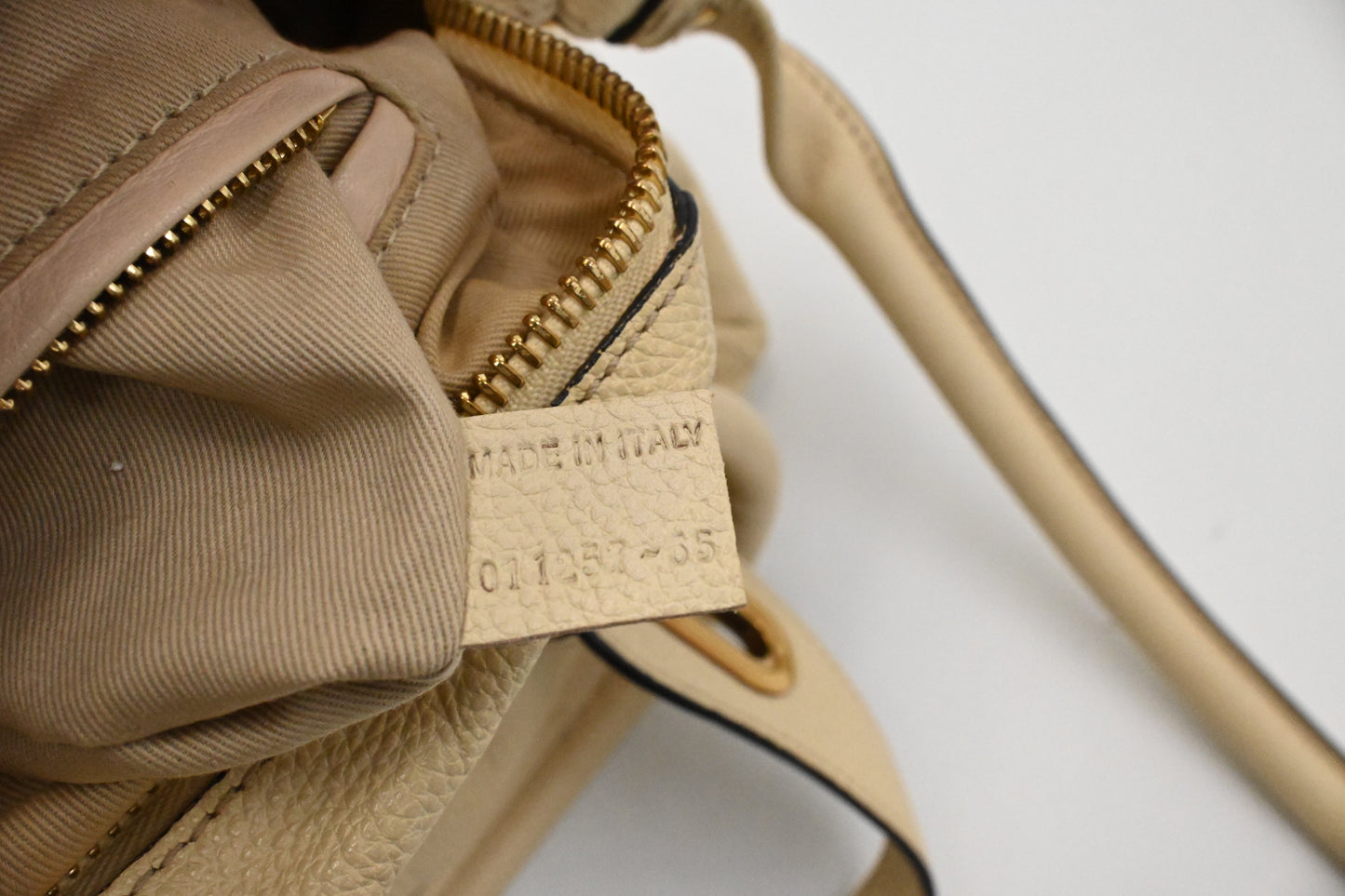 Chloe Paraty 2way Bag in Beige Leather