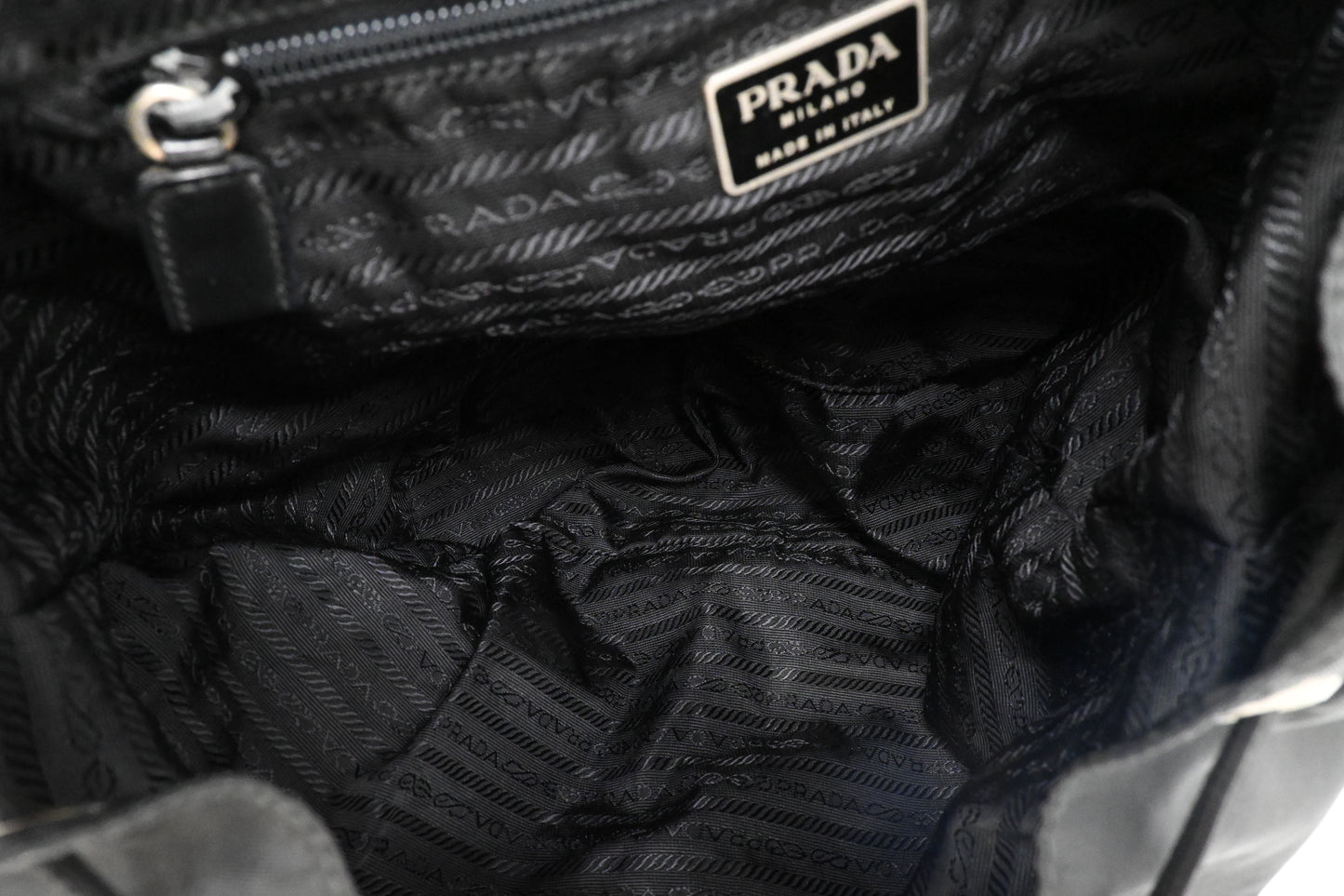 Prada Backpack in Black Vela Nylon