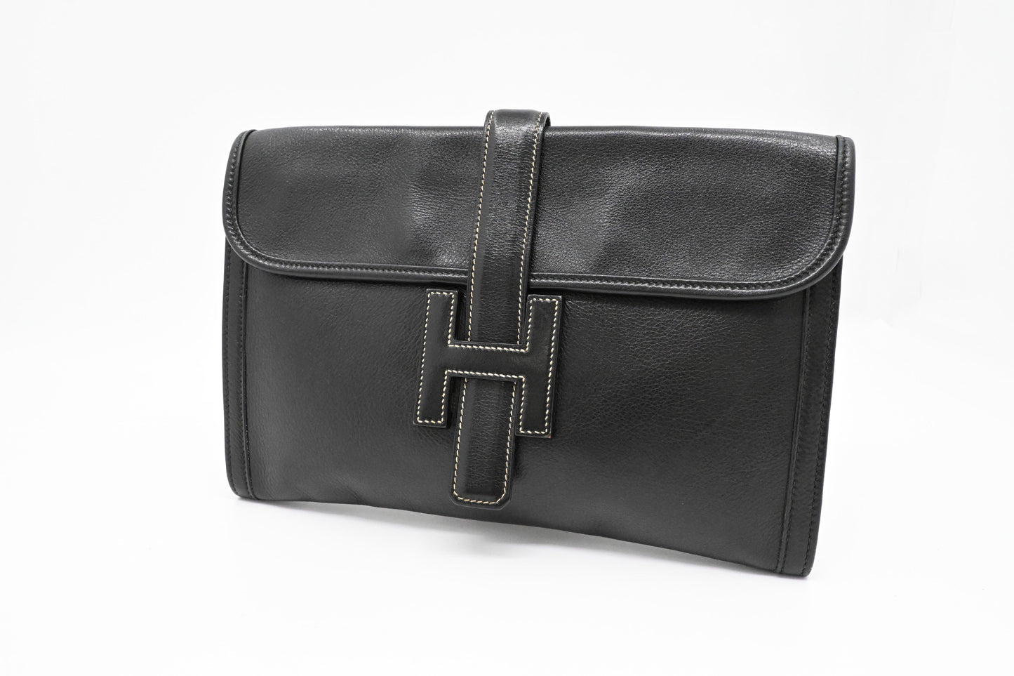 Hermes Jige Elan PM in Black Leather