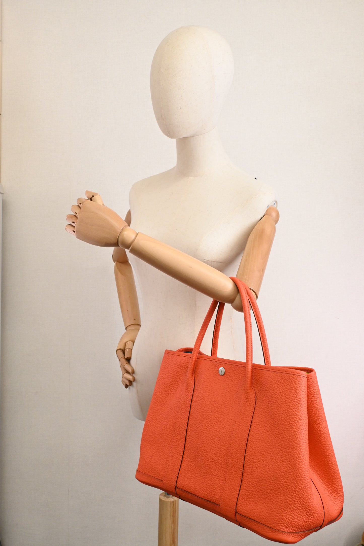 Hermes Camaille Garden Party 36 in Orange Leather