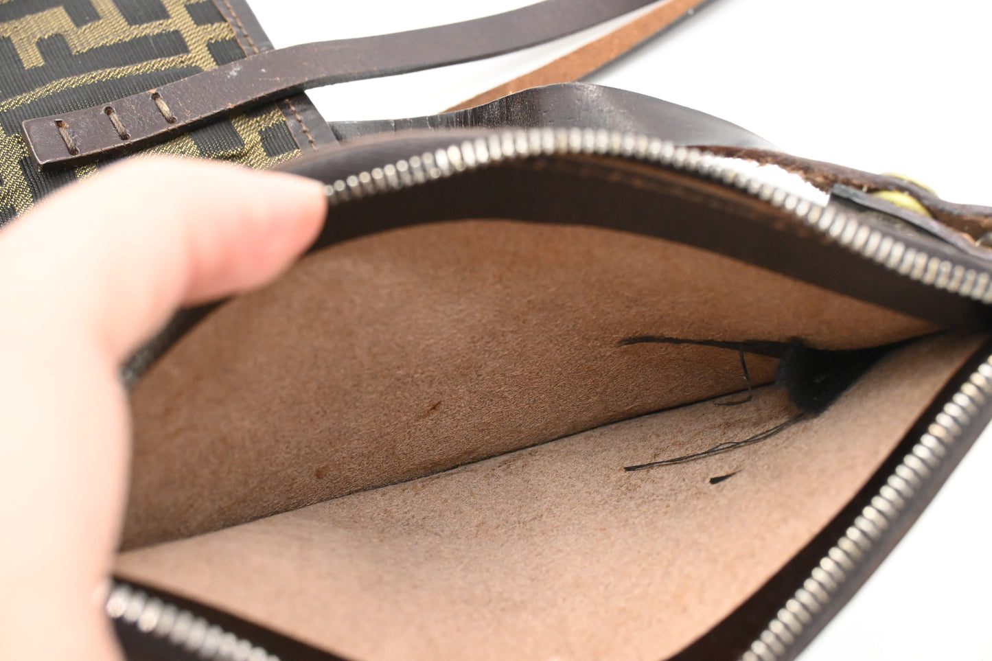 Fendi Small Tote in Zucca Canvas