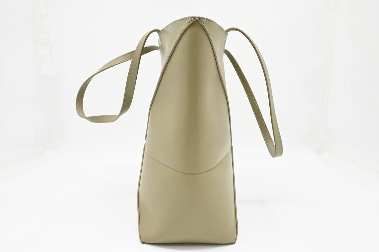 Loewe Puzzle Fold Tote Bag in Khaki Green Leather