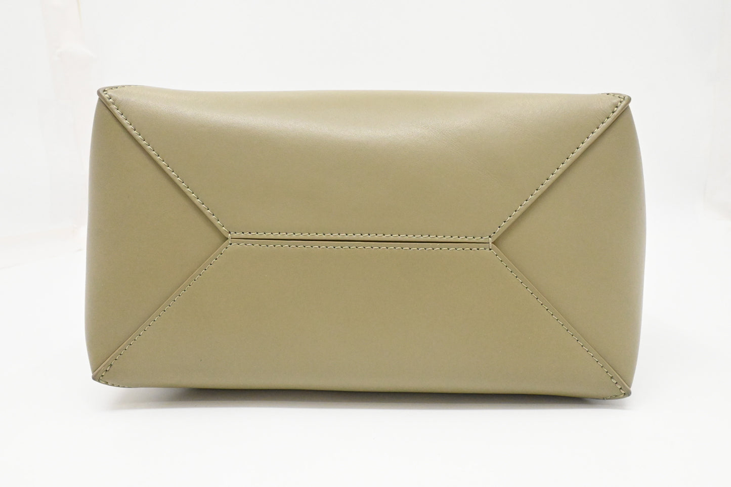 Loewe Puzzle Fold Tote Bag in Khaki Green Leather