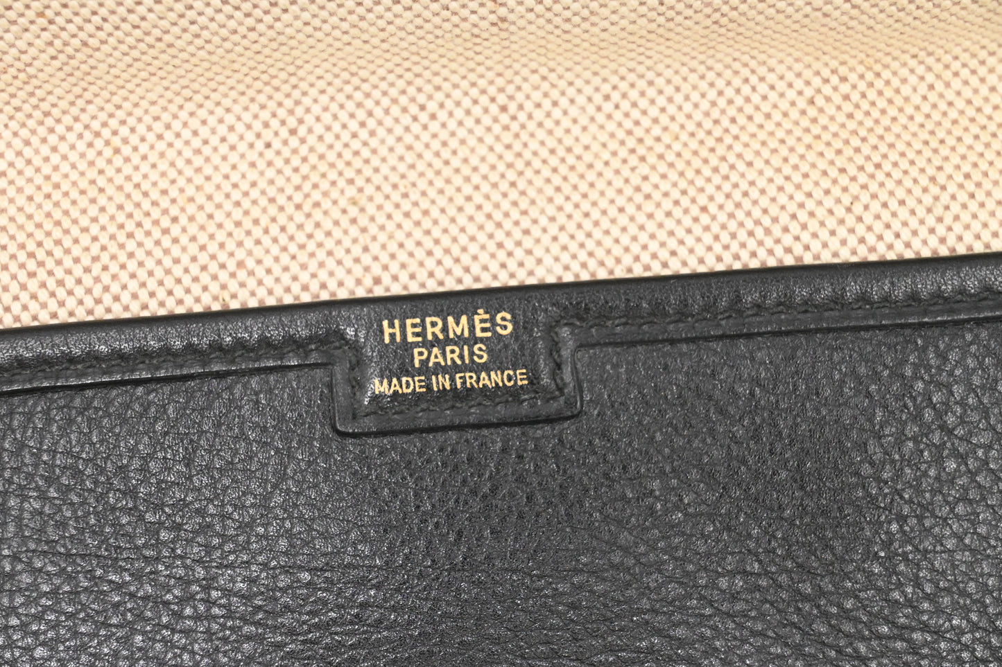 Hermes Jige Elan PM in Black Leather
