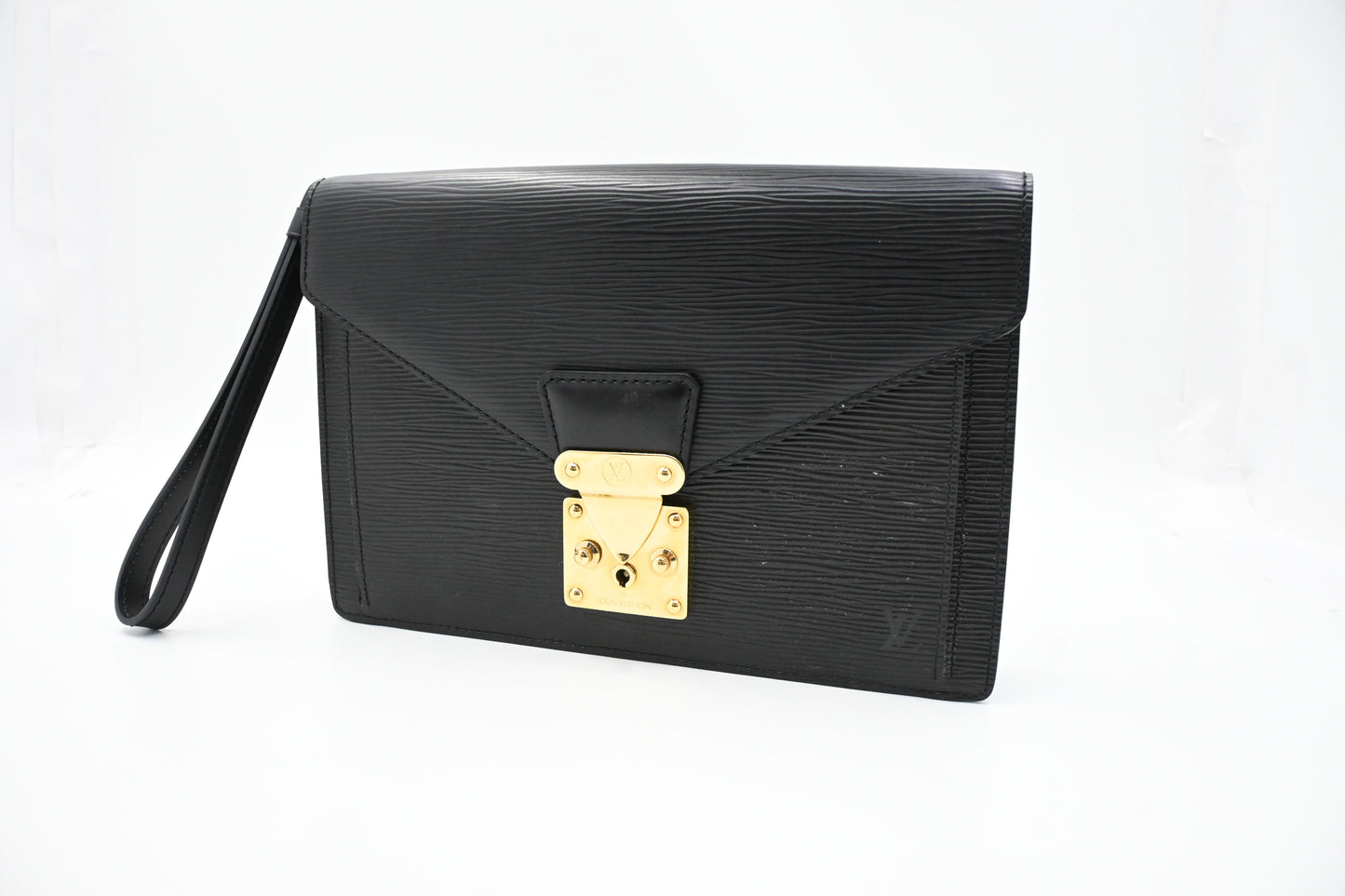 Louis Vuitton Sellier Dragonne in Black Epi Leather