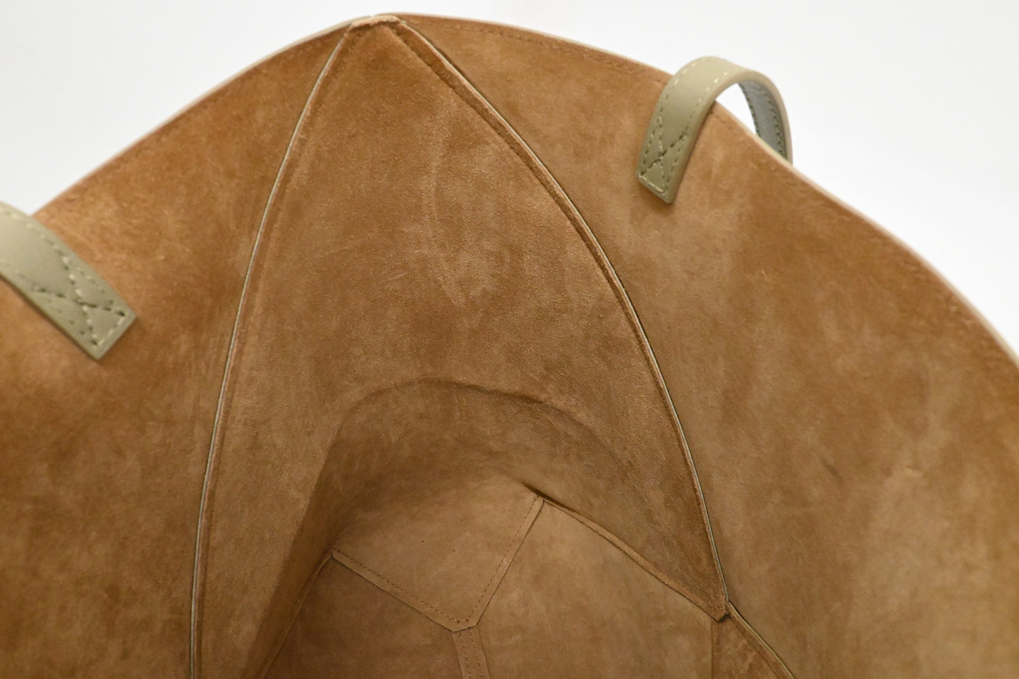 Loewe Puzzle Fold Tote Bag in Khaki Green Leather