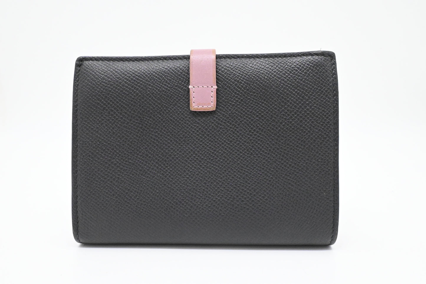 Celine Compact Wallet in Black and Purple Leather