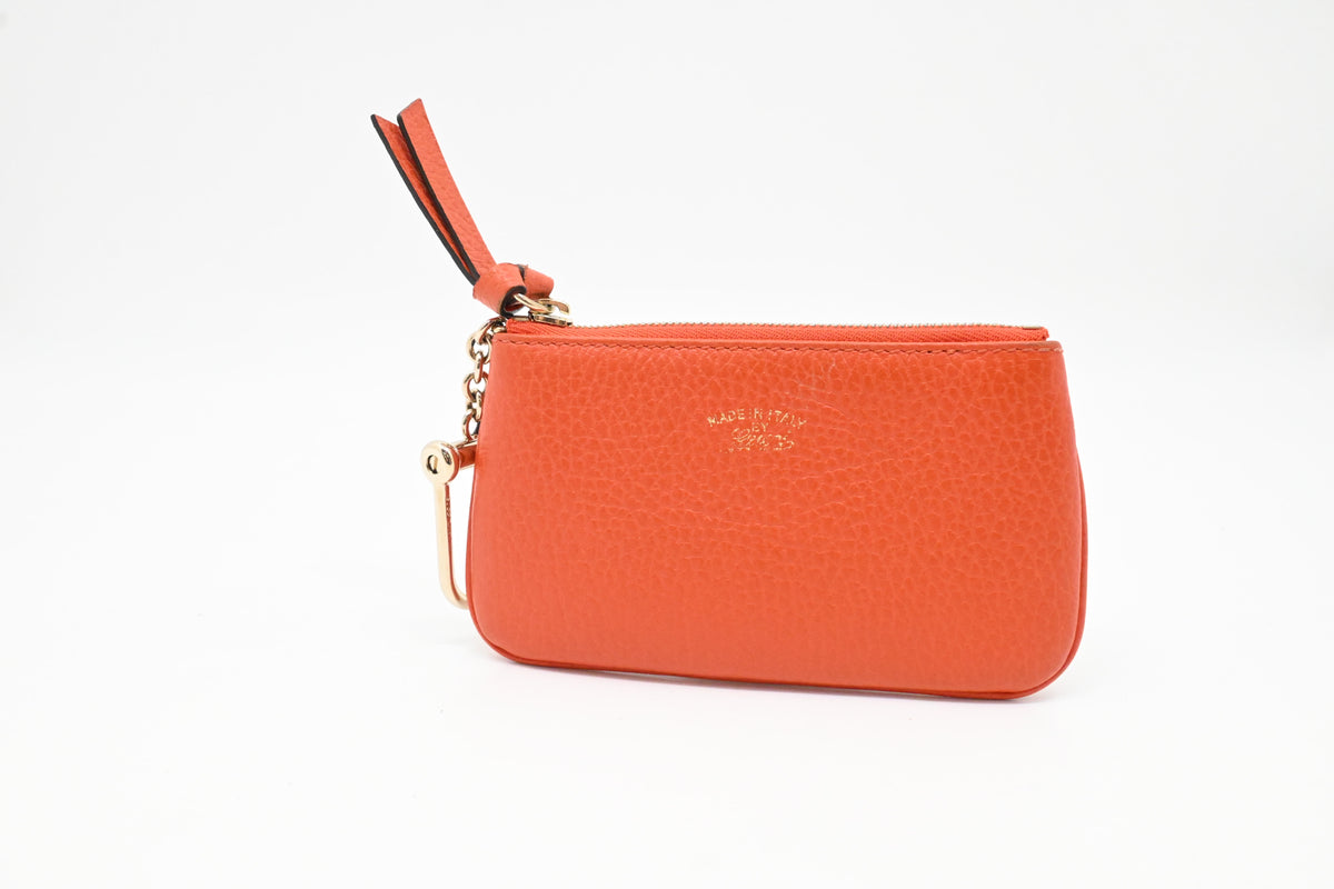 Gucci Key Case in Orange Leather