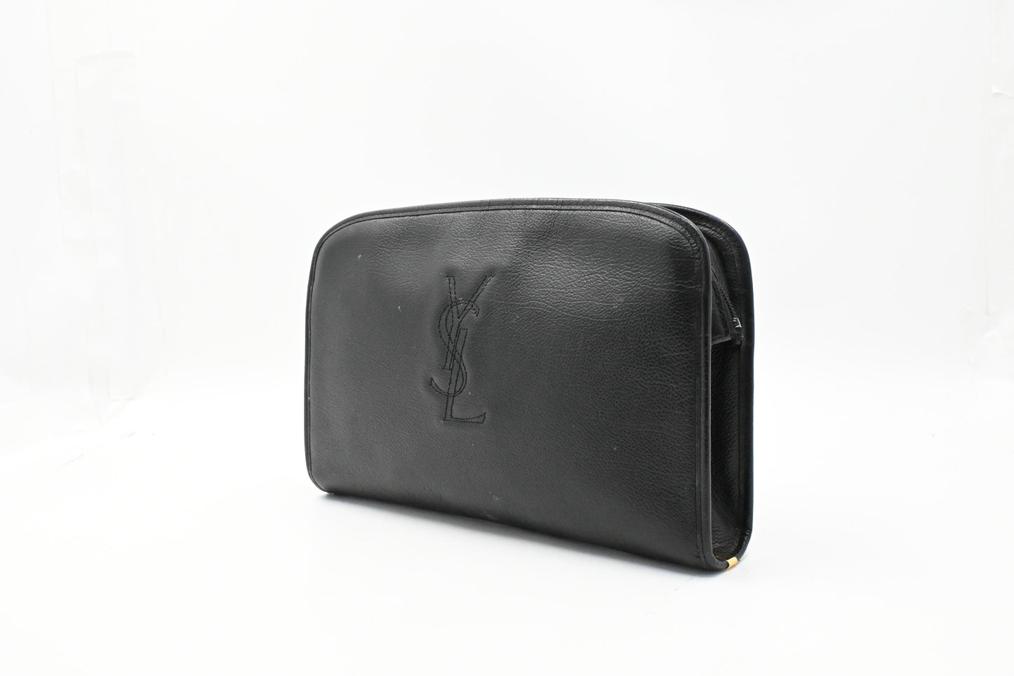 YSL Saint Laurent Clutch in Black Leather