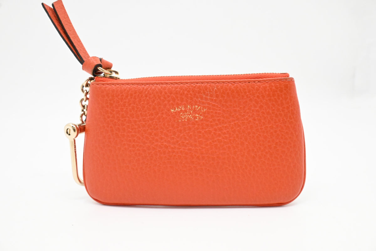 Gucci Key Case in Orange Leather