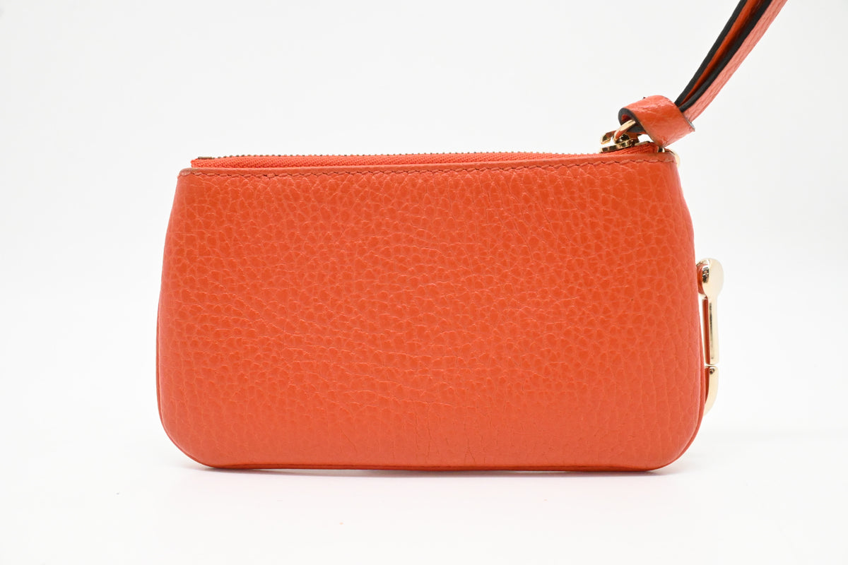 Gucci Key Case in Orange Leather