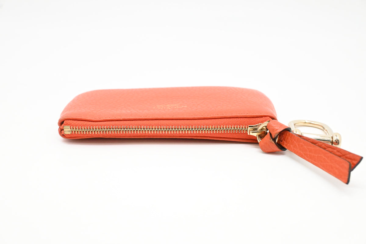 Gucci Key Case in Orange Leather