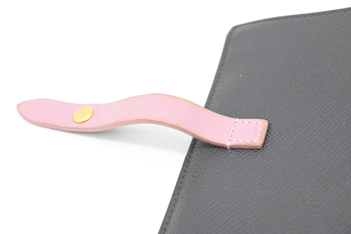Celine Compact Wallet in Black and Purple Leather
