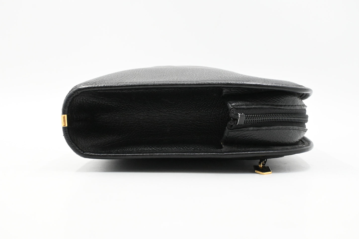 YSL Saint Laurent Clutch in Black Leather