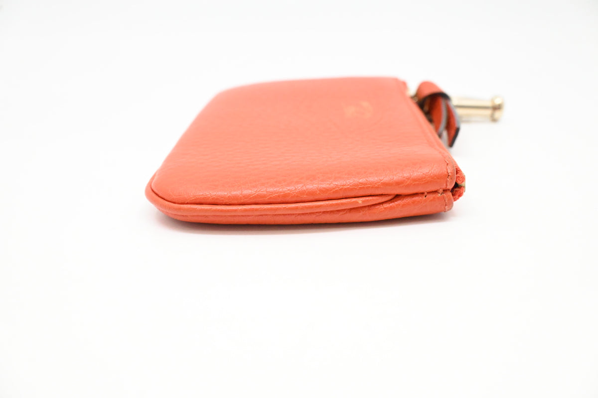 Gucci Key Case in Orange Leather