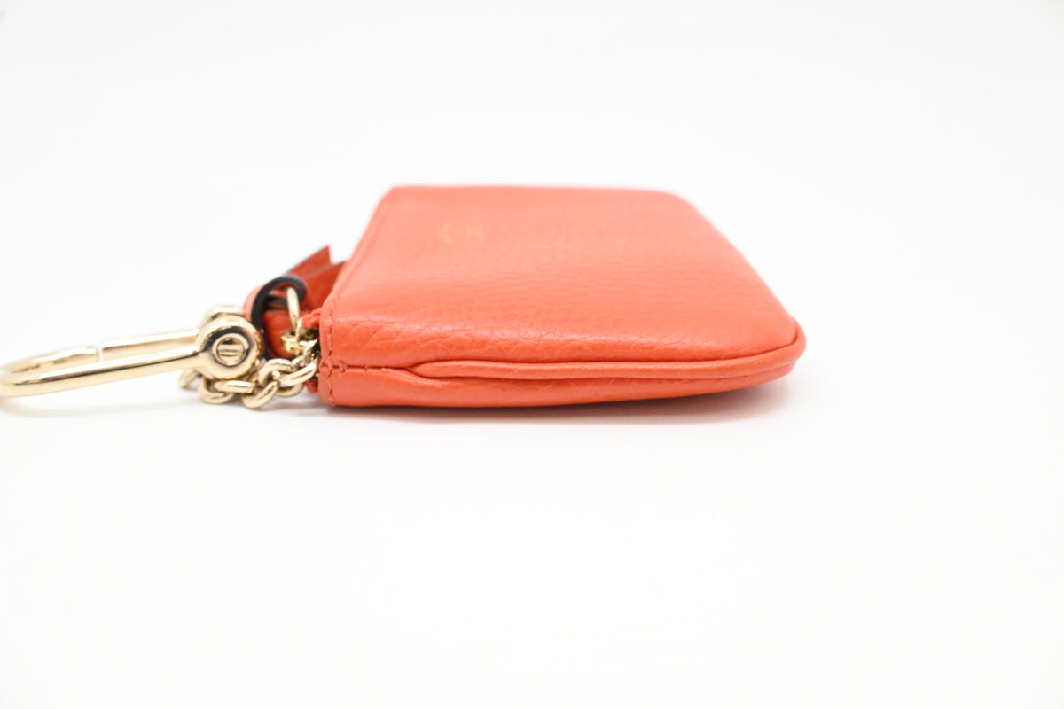 Gucci Key Case in Orange Leather