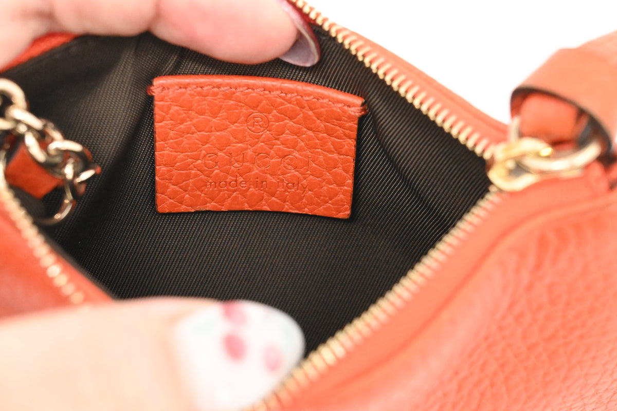 Gucci Key Case in Orange Leather