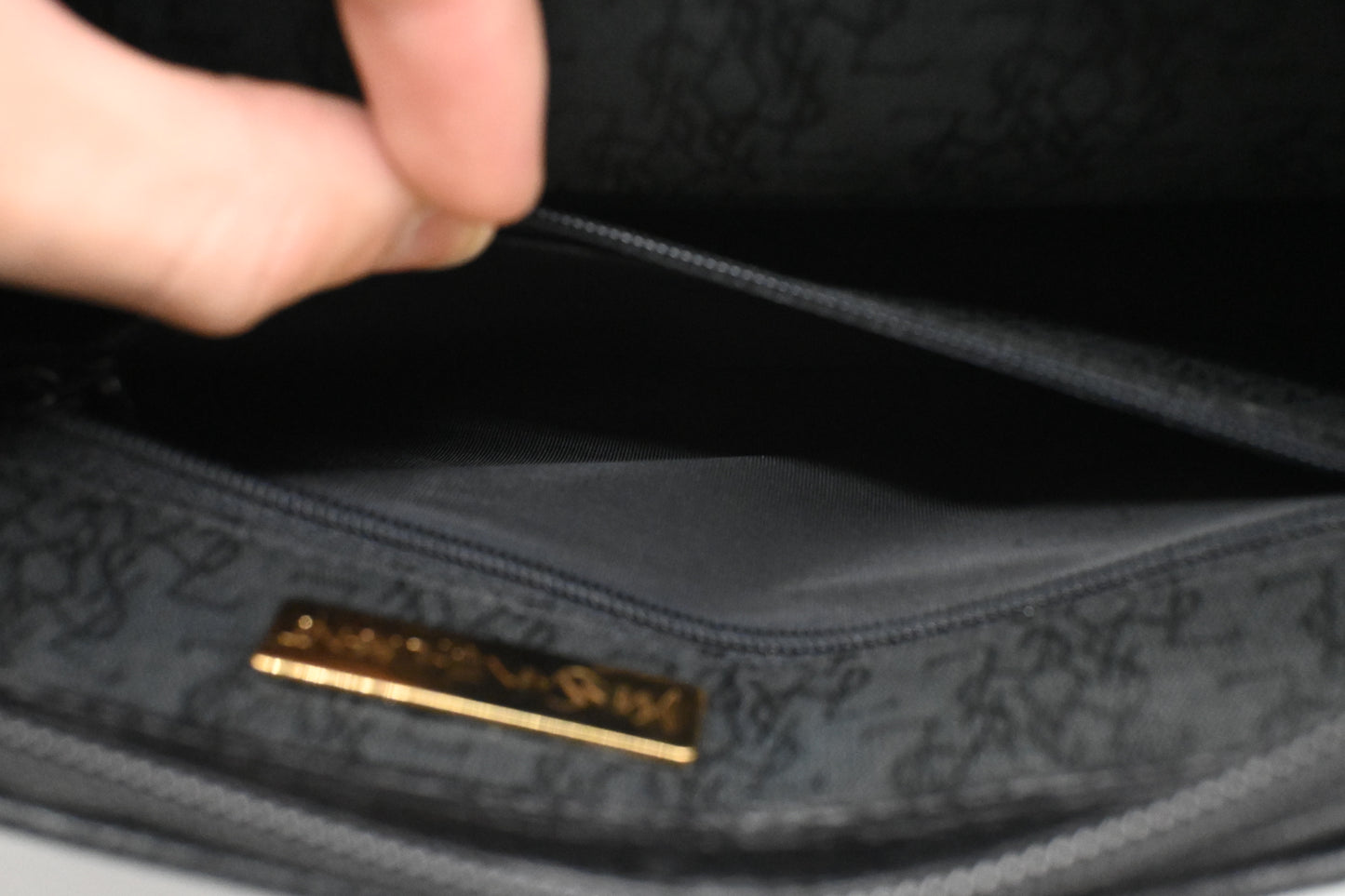 YSL Saint Laurent Clutch in Black Leather