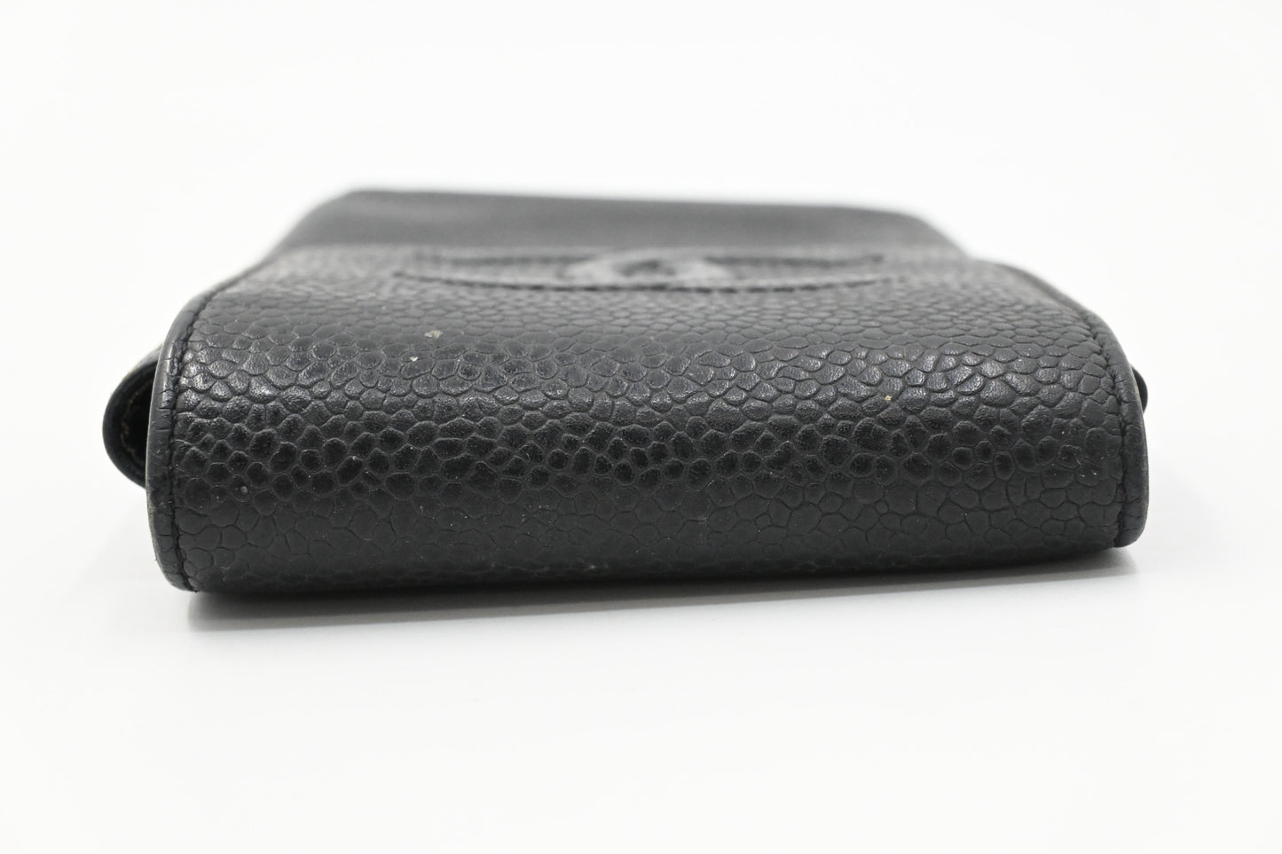Chanel Cigarette Case in Black Caviar Leather