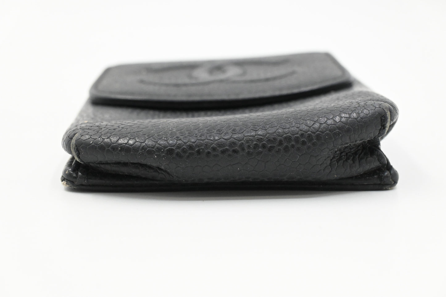 Chanel Cigarette Case in Black Caviar Leather