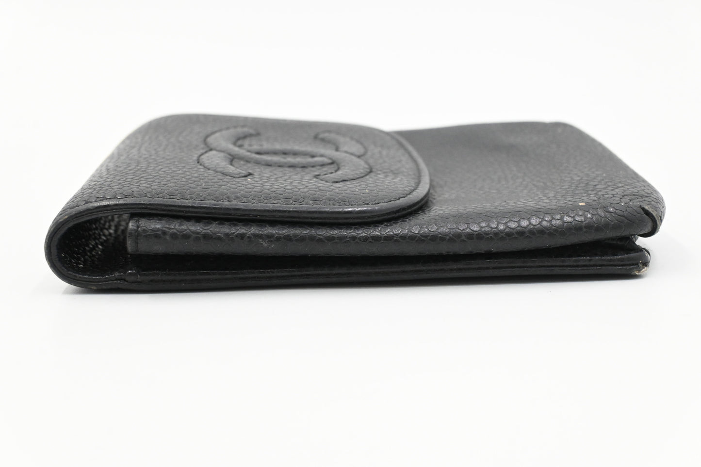 Chanel Cigarette Case in Black Caviar Leather