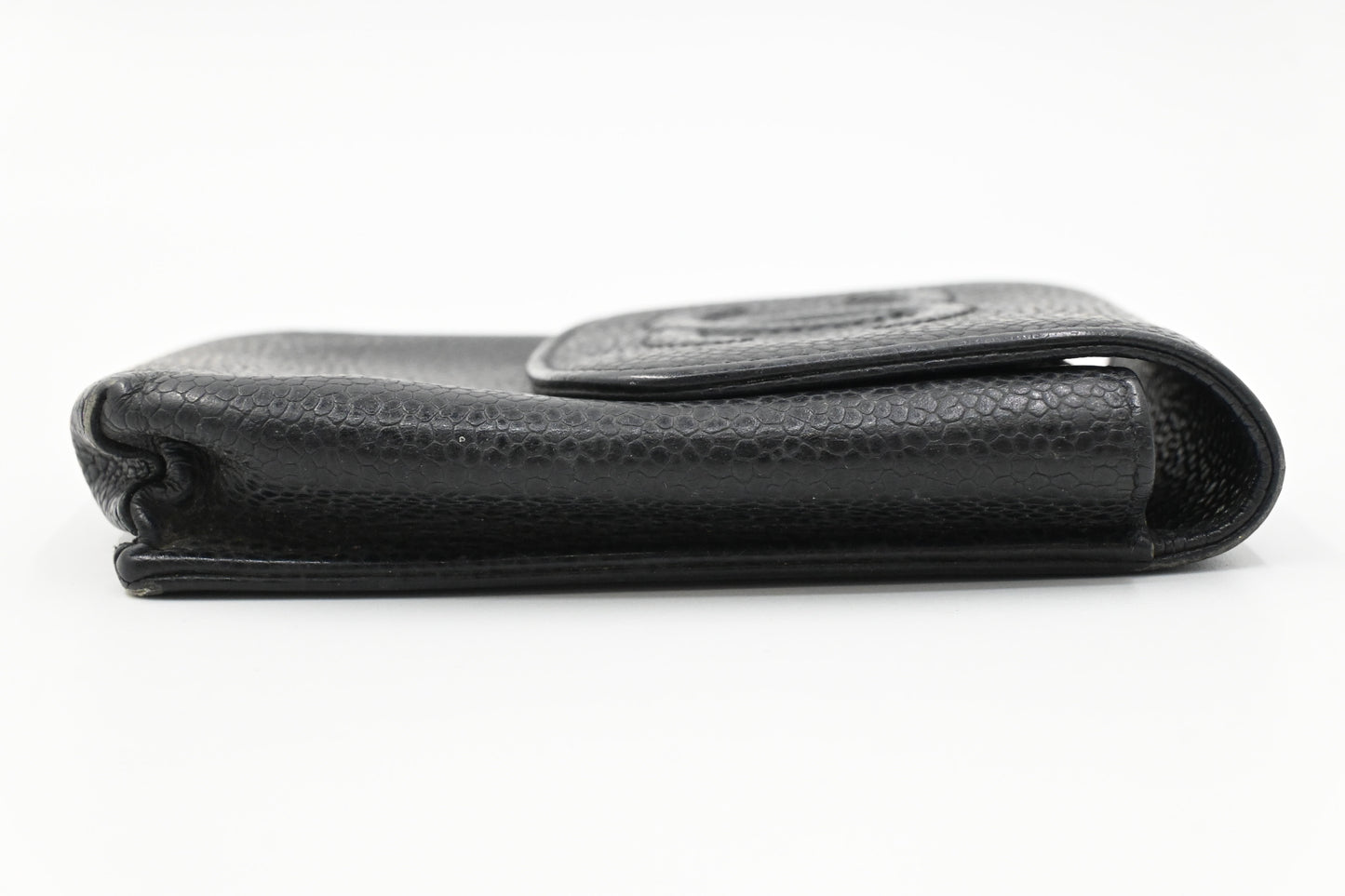 Chanel Cigarette Case in Black Caviar Leather