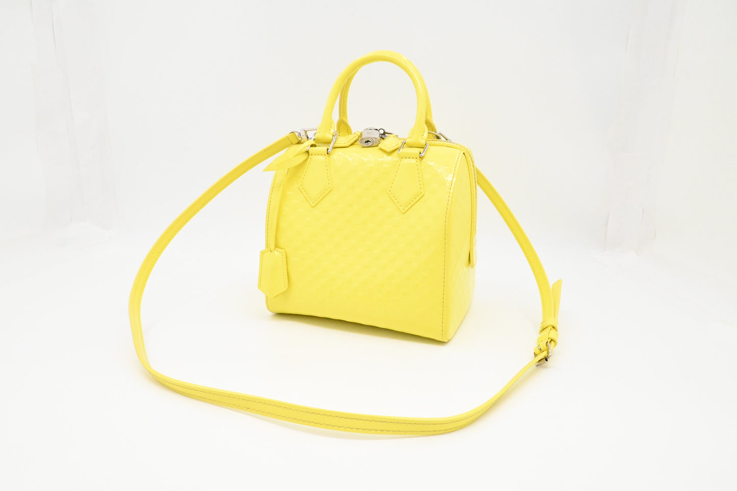 Louis Vuitton Speedy Cube in Yellow Damier Facette Leather