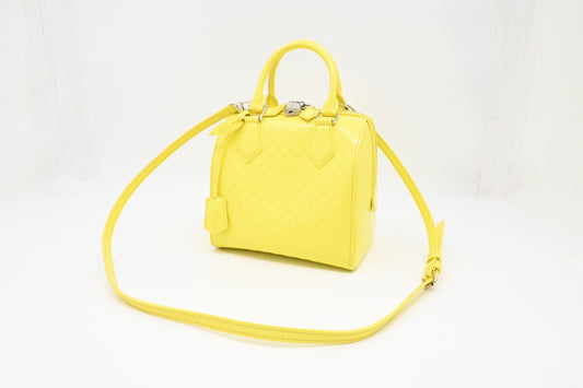 Louis Vuitton Speedy Cube in Yellow Damier Facette Leather
