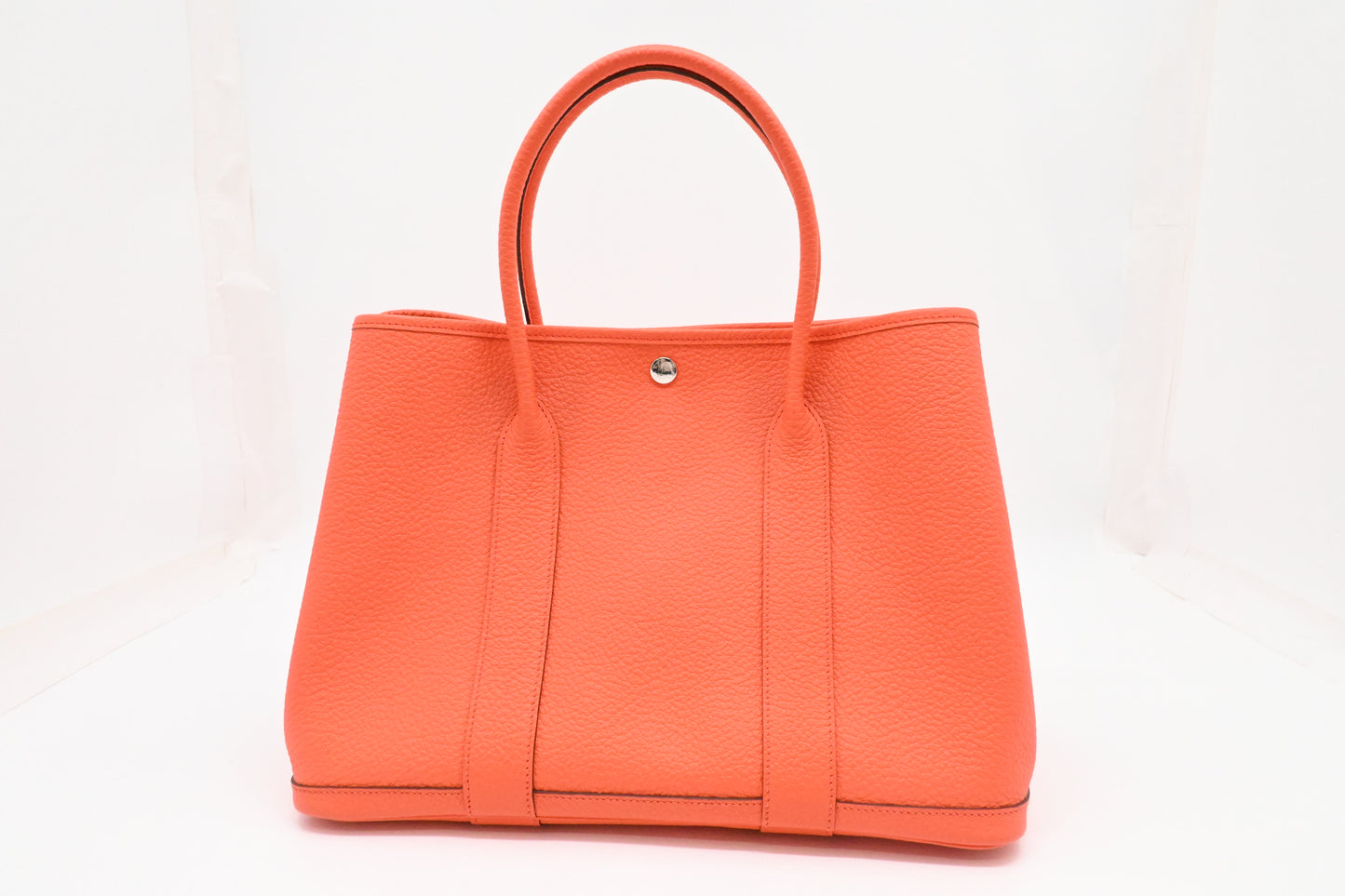 Hermes Camaille Garden Party 36 in Orange Leather