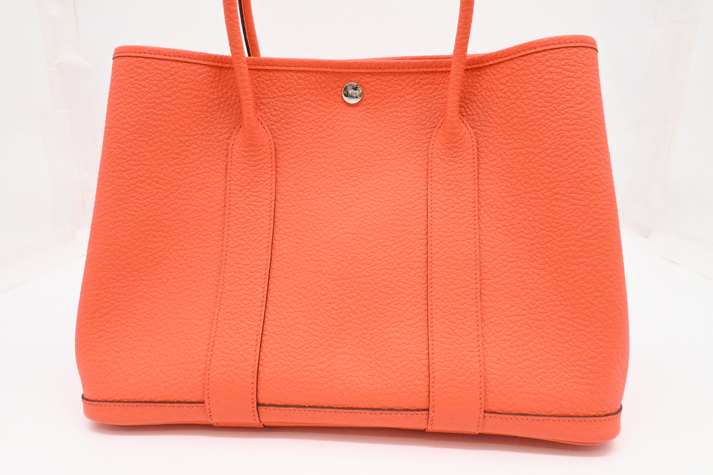 Hermes Camaille Garden Party 36 in Orange Leather