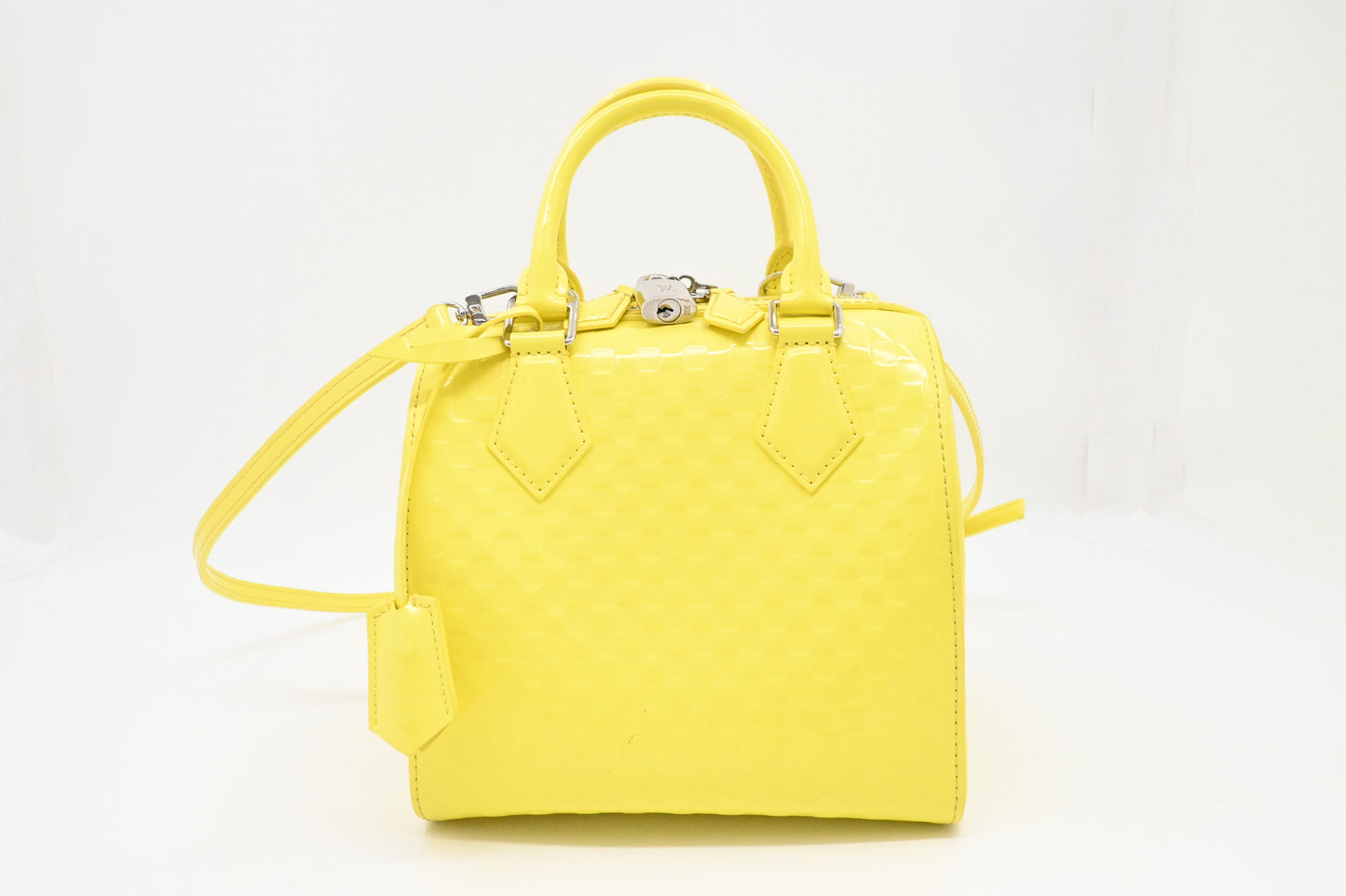 Louis Vuitton Speedy Cube in Yellow Damier Facette Leather