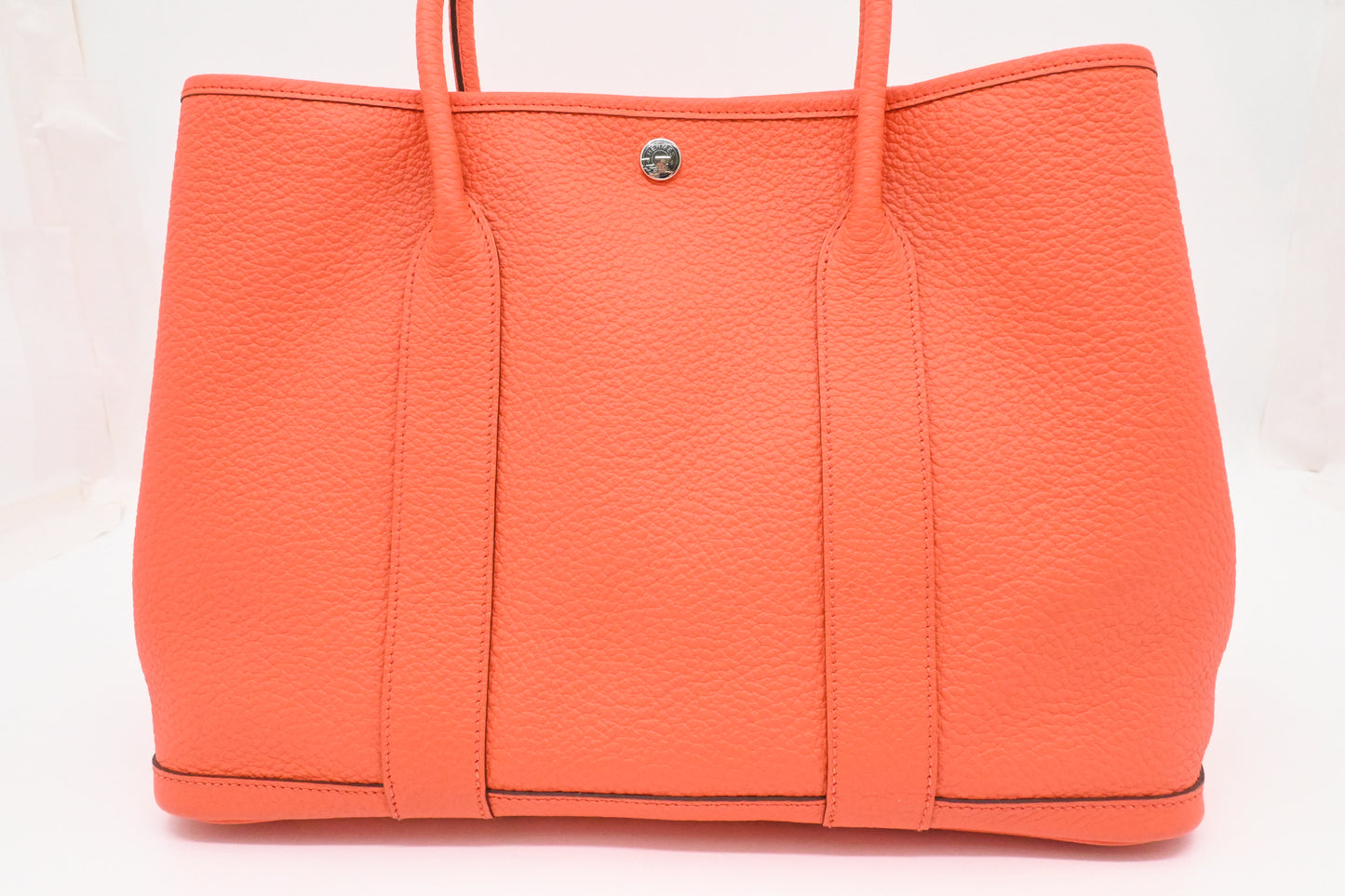 Hermes Camaille Garden Party 36 in Orange Leather