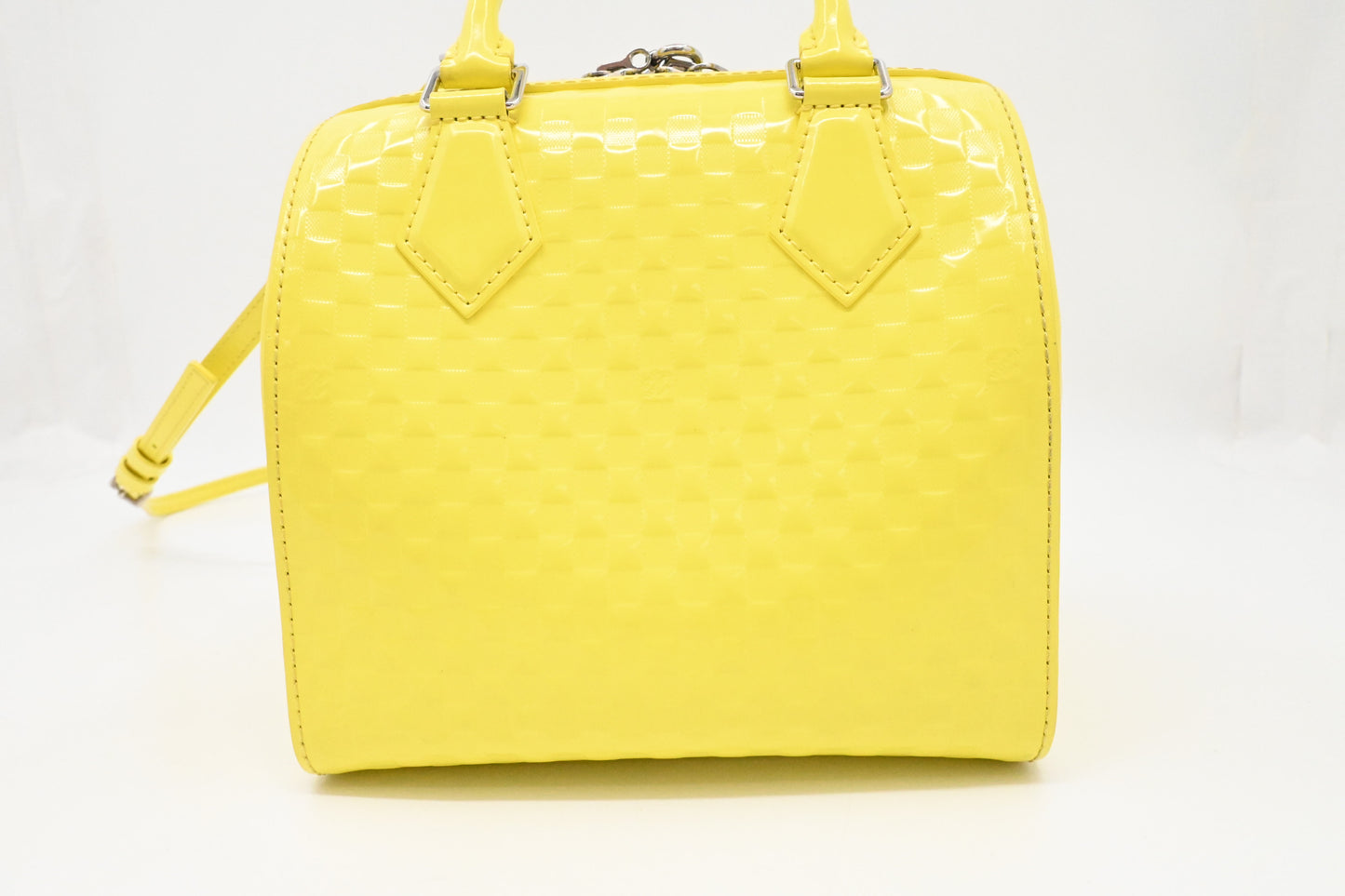 Louis Vuitton Speedy Cube in Yellow Damier Facette Leather