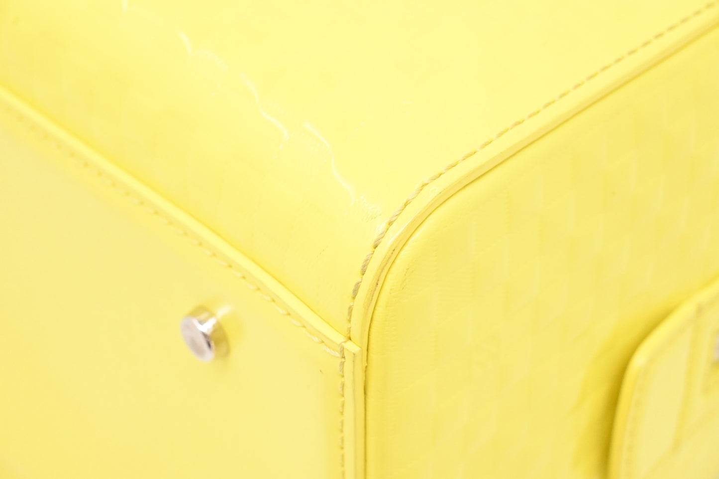 Louis Vuitton Speedy Cube in Yellow Damier Facette Leather