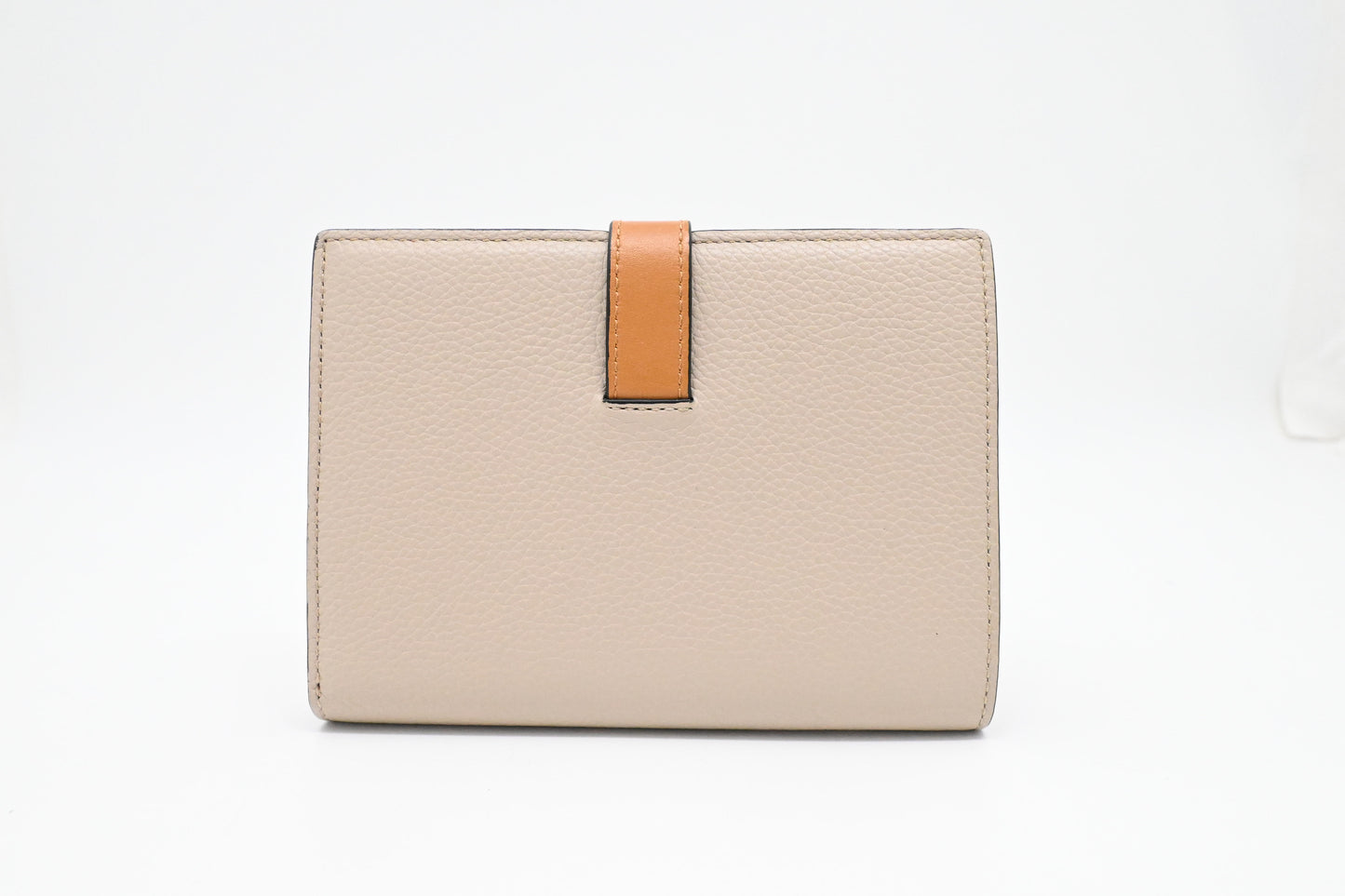 Loewe Bifold Wallet in Beige, Brown and Pink Leather