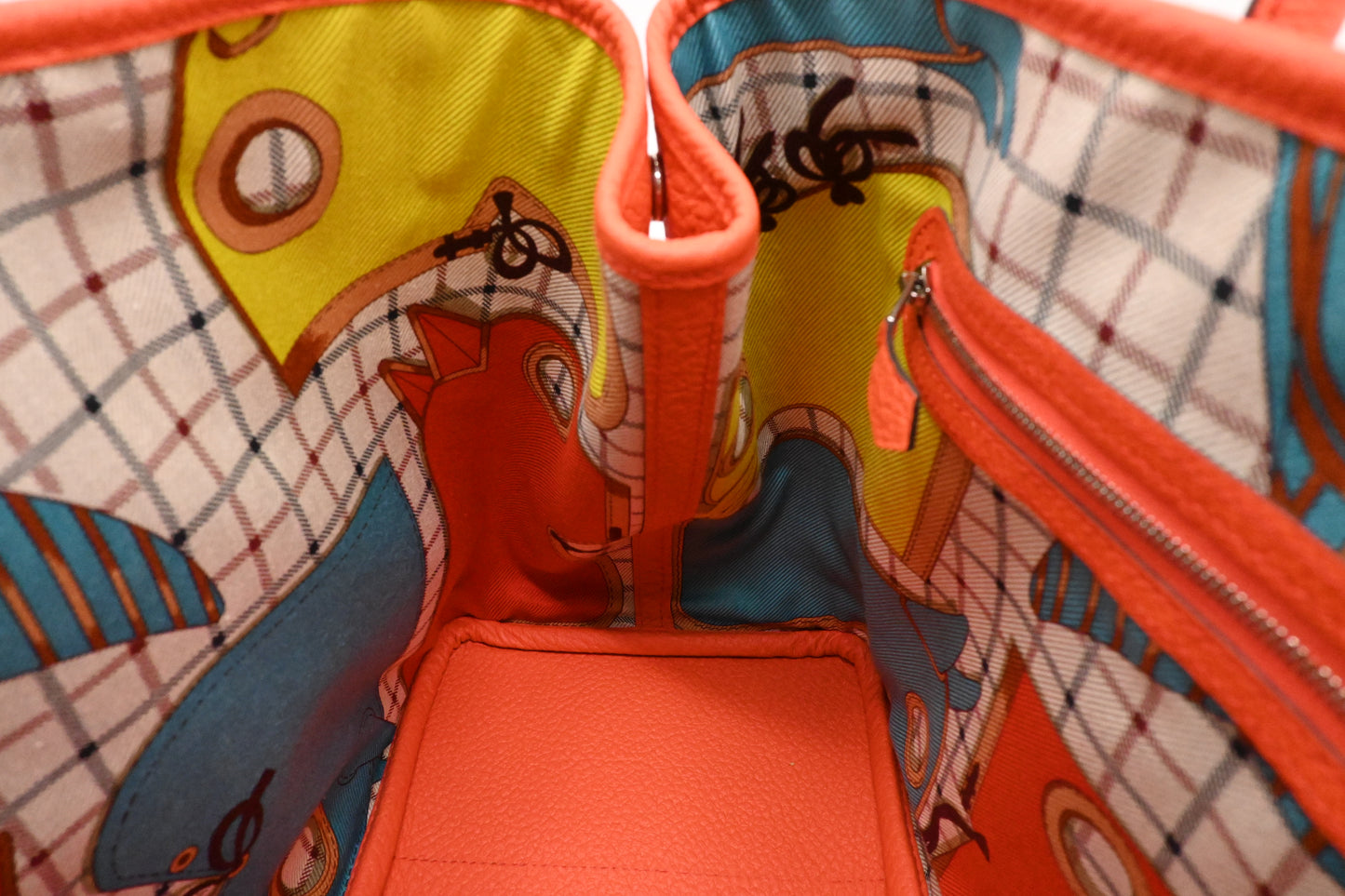 Hermes Camaille Garden Party 36 in Orange Leather