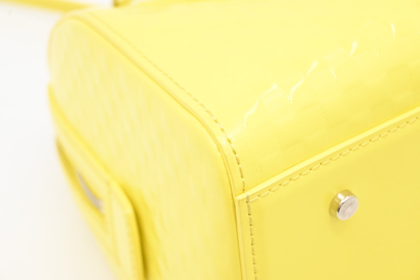 Louis Vuitton Speedy Cube in Yellow Damier Facette Leather