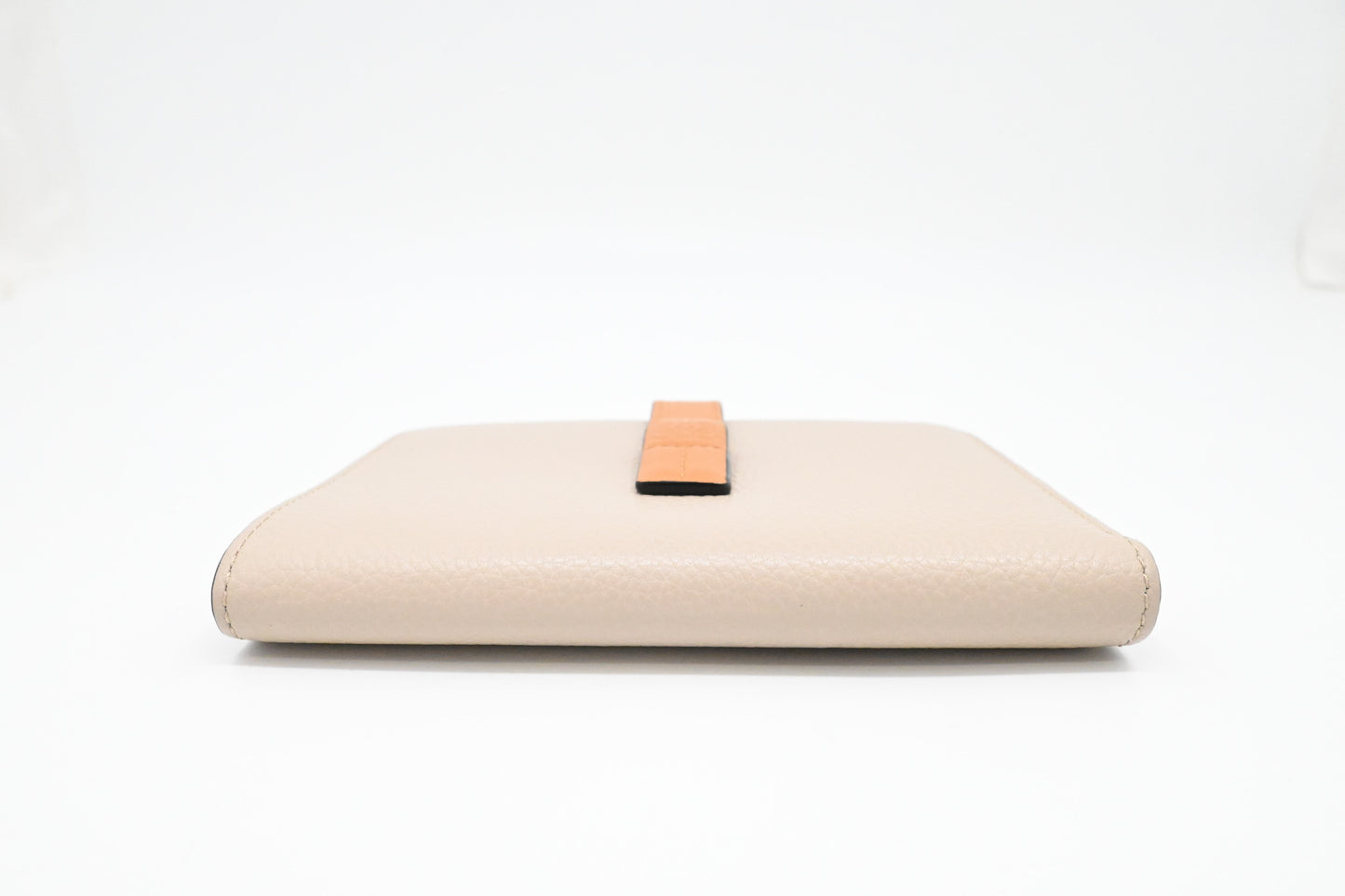 Loewe Bifold Wallet in Beige, Brown and Pink Leather