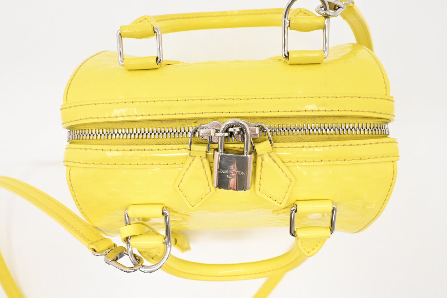 Louis Vuitton Speedy Cube in Yellow Damier Facette Leather