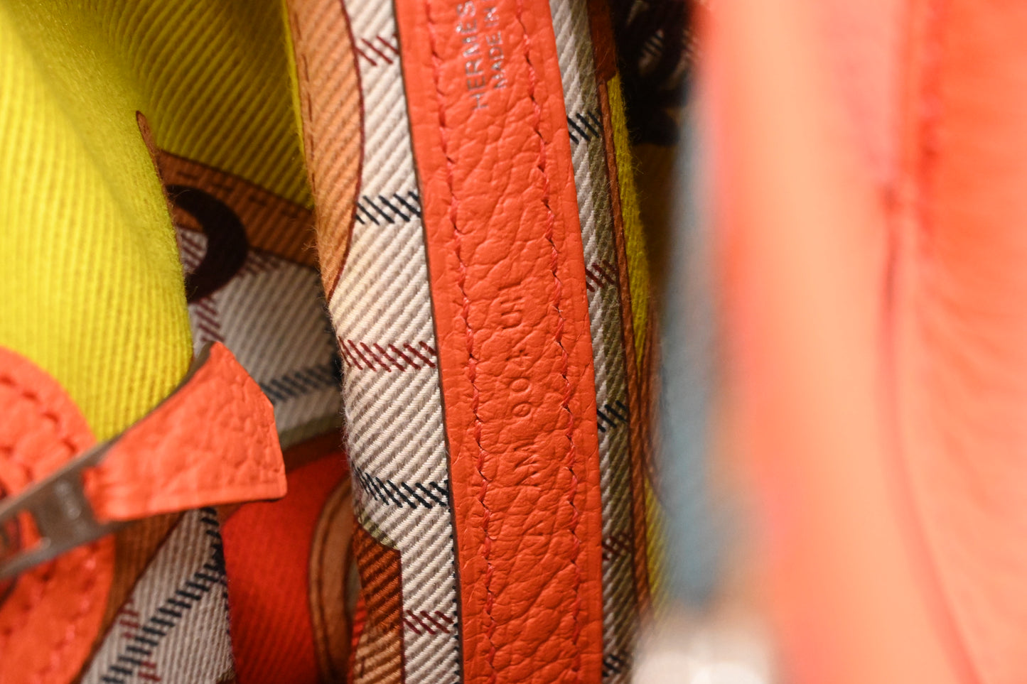 Hermes Camaille Garden Party 36 in Orange Leather