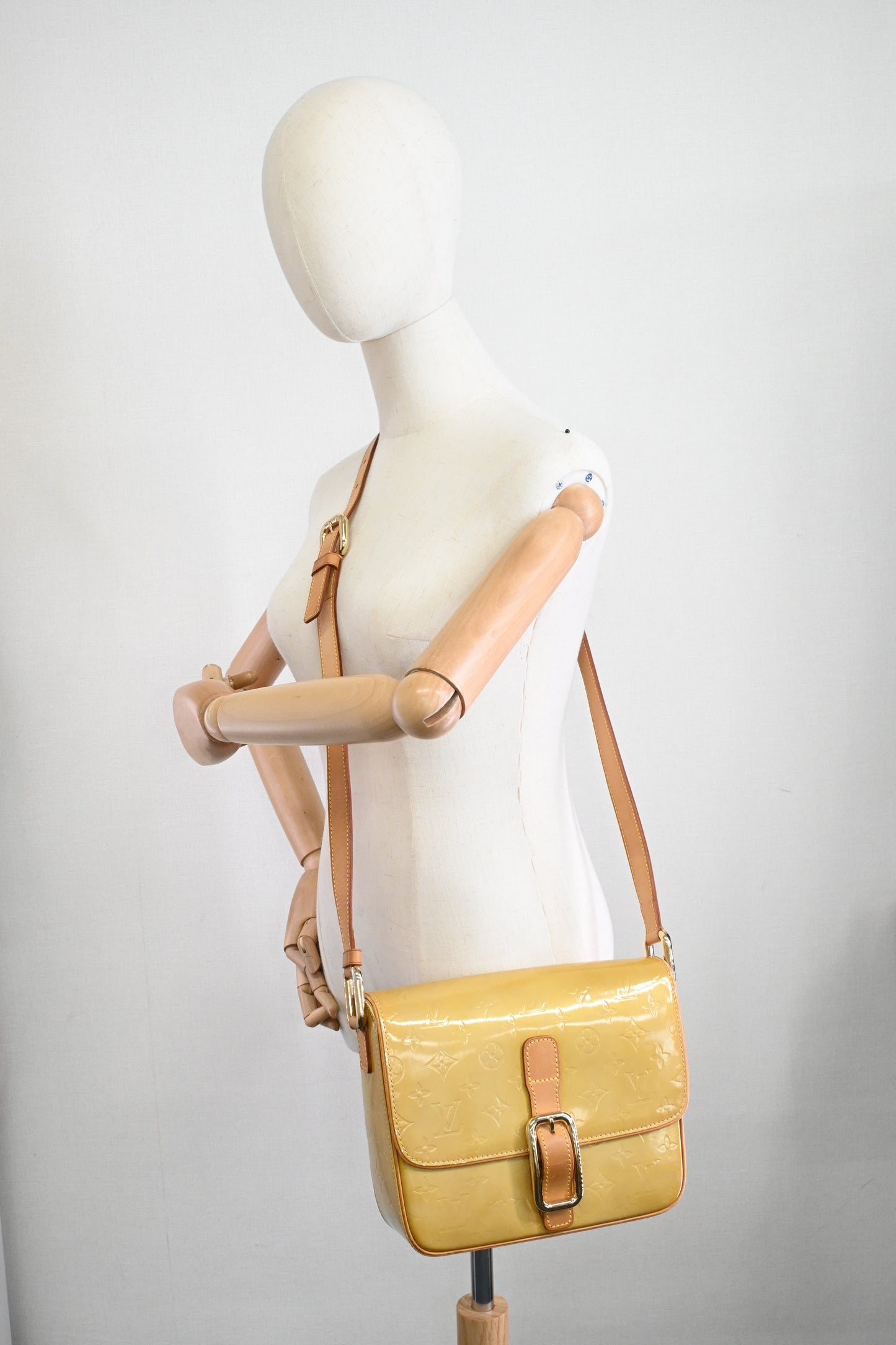 Louis Vuitton Christy GM in Yellow Venis Leather