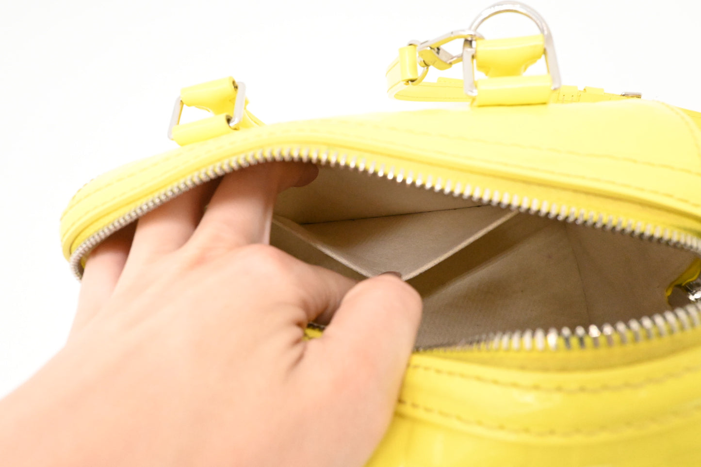 Louis Vuitton Speedy Cube in Yellow Damier Facette Leather