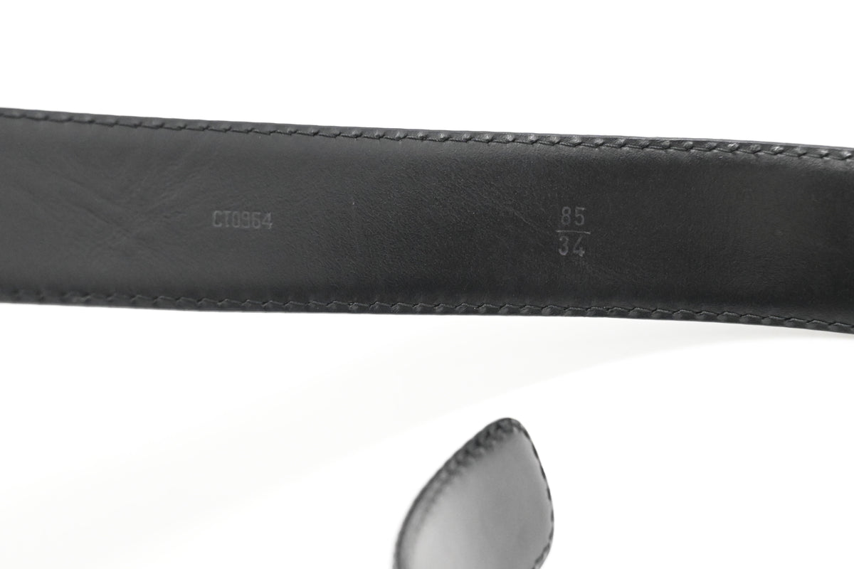 Louis Vuitton Belt in Black Epi Leather