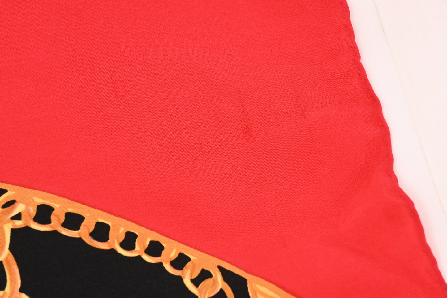 Chanel Scarf in Red Silk